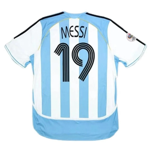 Argentina 2006 Home Jersey - Messi #19 | Classic Retro Football Shirt