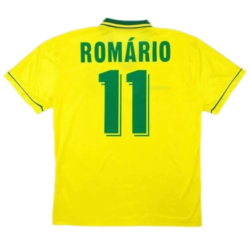 Romario #11 Brazil 1994 World Cup Jersey - Retro Home Kit