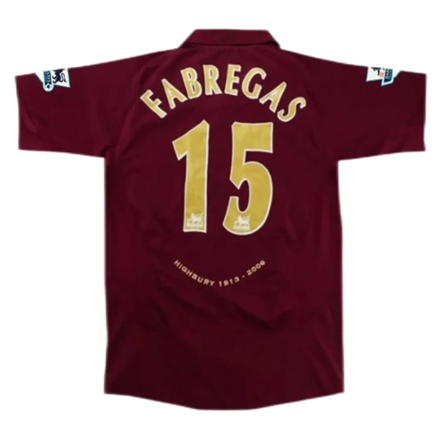 Arsenal Retro Jersey 2005/06 - Fabregas #15 | Classic Football Kit