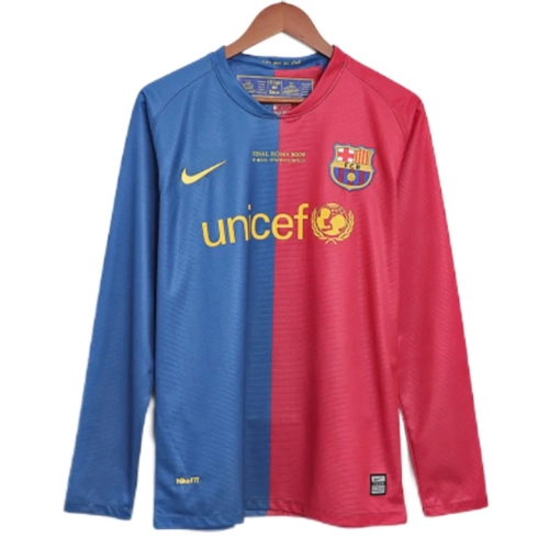 Barcelona 2008/09 UCL Final Retro Jersey - Long Sleeve | Shop Now!