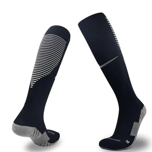 Black Non-Skid Soccer Socks | Pro Cotton - Comfortable & Durable
