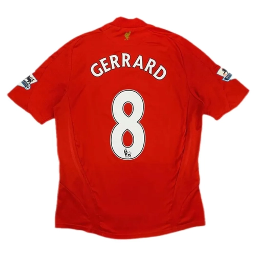Liverpool 2008/09 Retro Home Jersey - Gerrard #8 | Stadium Version