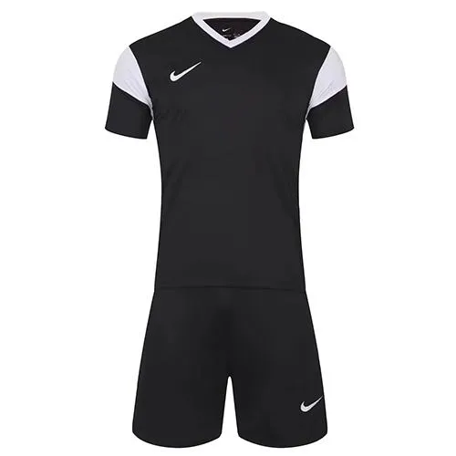 Black Team Jersey Kit: Custom Shirt & Short Combo