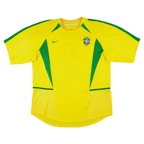 Brazil 2002 World Cup Jersey: Retro Home Kit for Football Fans