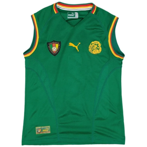 Cameroon 2002 Retro Jersey: Iconic Home Kit for World Cup Fans
