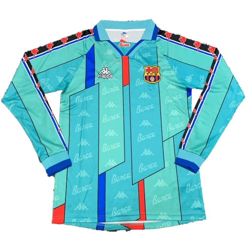 Barcelona 1996/97 Away Jersey: Retro Long Sleeve - Shop Now!