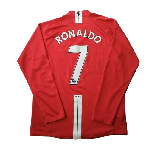 Man Utd Ronaldo #7 Jersey 2007/08 - Retro Long Sleeve - Shop Now!