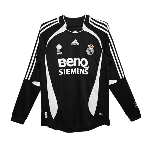 Real Madrid 06/07 Away Long Sleeve Shirt - Retro Football Jersey