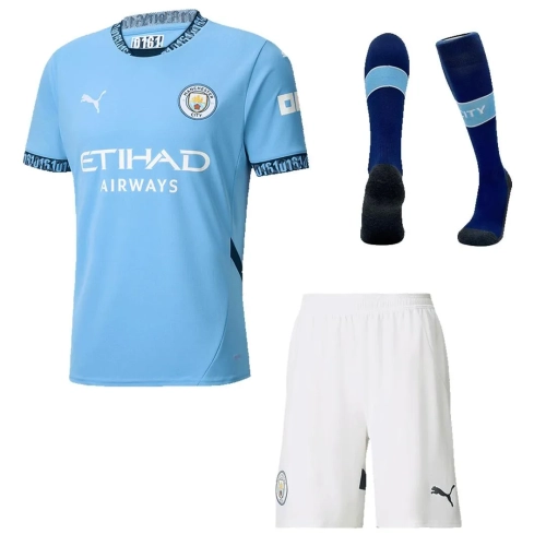 Man City 2024/25 Home Kit: Replica Jersey & Gear | Shop Now