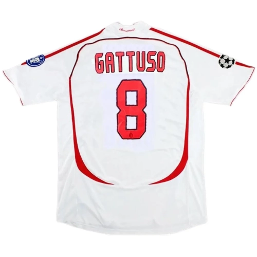 AC Milan 2006/07 Away Jersey #8 Gattuso - Retro Football Shirt