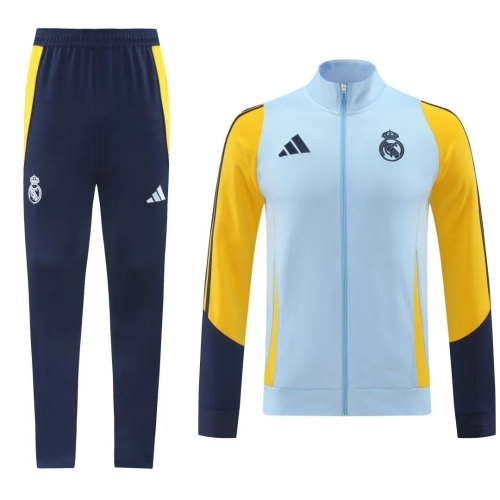 Real Madrid Training Kit 2024/25: Gray Jacket & Pants | Shop Now