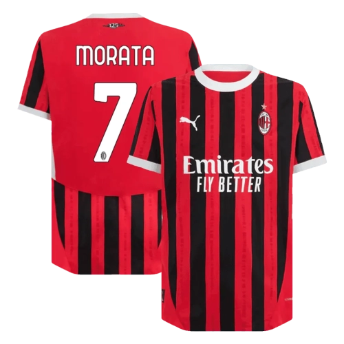 AC Milan Home Jersey 2024/25 - #7 Morata Player Version