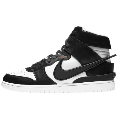 AMBUSH Nike Dunk High Black White Retro Sneakers for Style