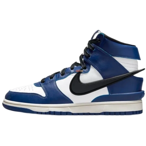 AMBUSH Nike Dunk High Deep Royal Retro Sneakers for Men