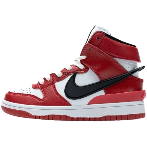 AMBUSH Nike Dunk High Varsity Red Retro Sneakers Limited Edition