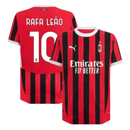 AC Milan 2024-25 Home Jersey - Player Edition #10 Rafael Leão