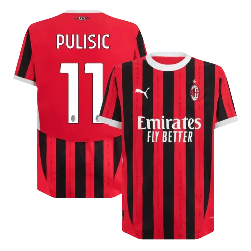 AC Milan Pulisic #11 Jersey 2024/25 | Home Kit | Shop Now