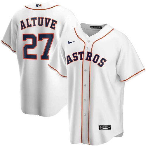 Houston Astros Altuve #27 Jersey Men's White Nike 2020 Home