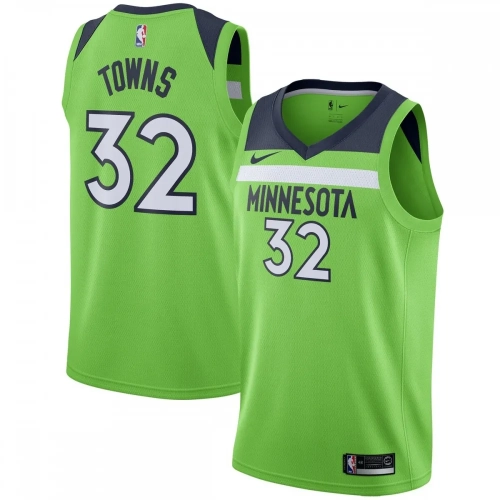 Minnesota Timberwolves Towns Jersey Green Statement Edition