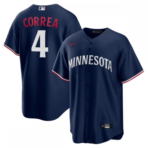 Minnesota Twins Carlos Correa Jersey Navy Alternate
