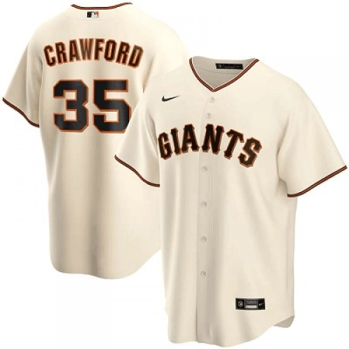 Brandon Crawford Giants Cream Home Jersey 2020