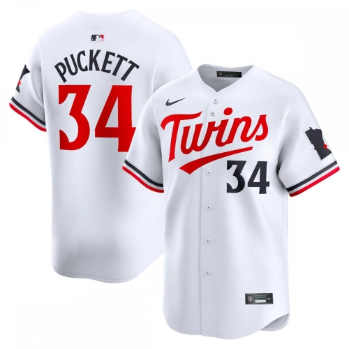 Kirby Puckett Twins Jersey Nike Home Limited White Edition