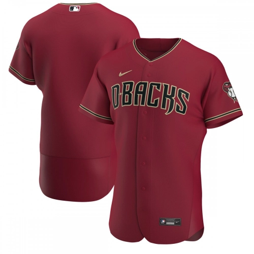 Arizona Diamondbacks Authentic Nike Alternate Jersey Crimson