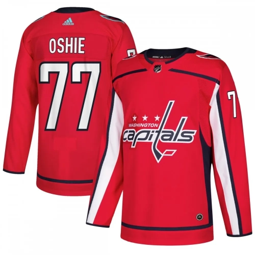 TJ Oshie Capitals Jersey Authentic Adidas Red
