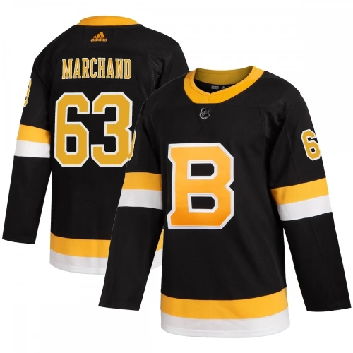 Brad Marchand Bruins Jersey Black 2019-20 Authentic Player