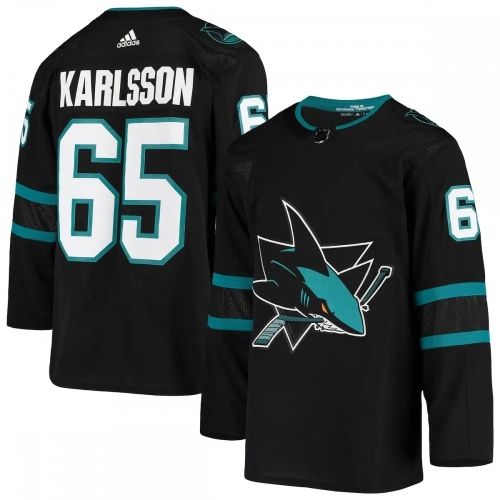 Erik Karlsson Sharks Alternate Jersey Black adidas Authentic