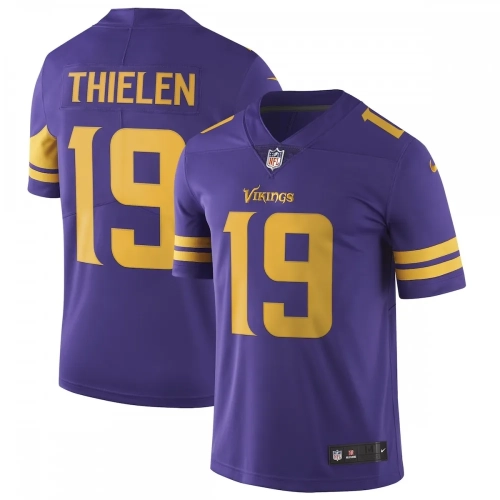 Adam Thielen Vikings Jersey Purple Color Rush Limited Edition