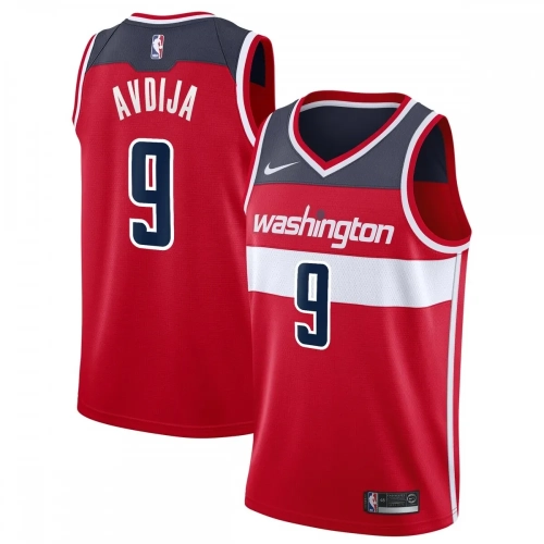 Deni Avdija Wizards Jersey Red Icon Edition 2020-21