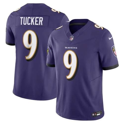 Baltimore Ravens Justin Tucker Jersey Purple Limited Edition