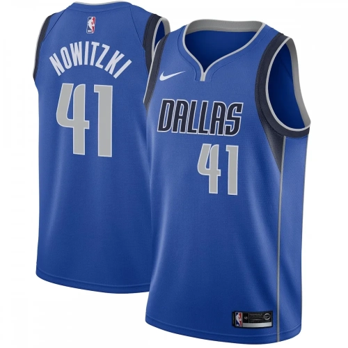 Dirk Nowitzki Mavericks Jersey Royal Icon Edition