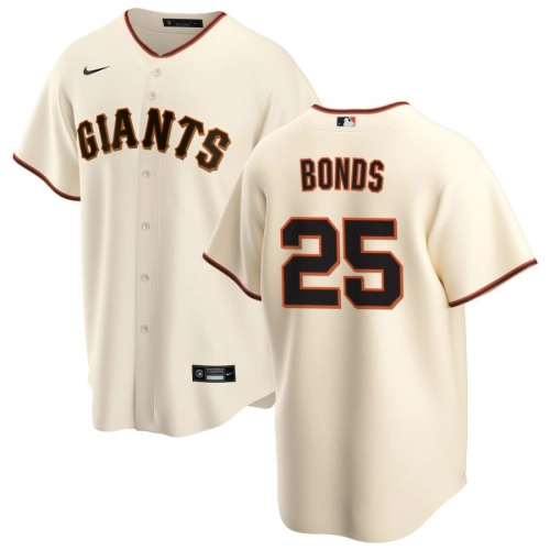 San Francisco Giants Bonds 25 Cream Home Jersey 2020 Nike Men's