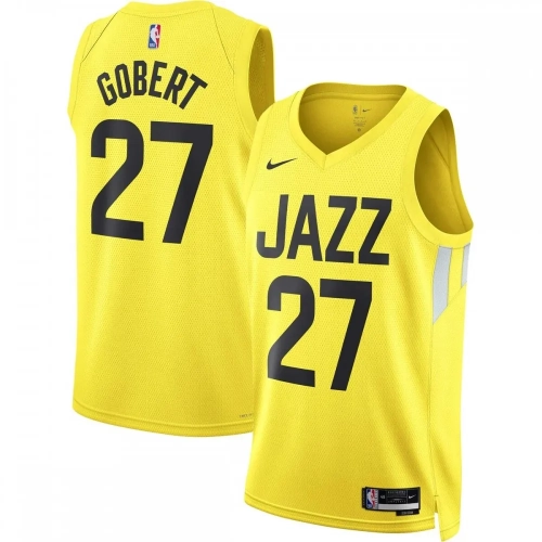 Rudy Gobert Jazz Jersey 2022-23 Icon Edition Gold