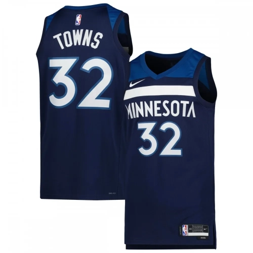 Karl-Anthony Towns Jersey Timberwolves 2022-23 Nike Icon Edition Navy