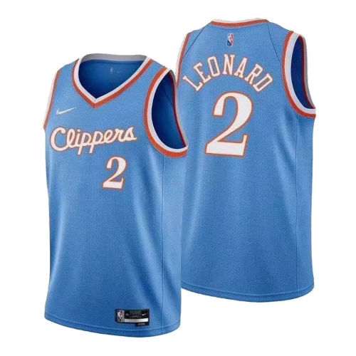 Kawhi Leonard Clippers Jersey 2021 City Edition Nike Blue
