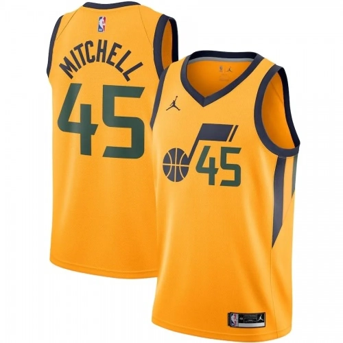 Donovan Mitchell Jazz Jersey 2020-21 Gold Swingman