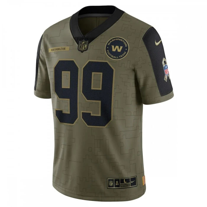 Chase Young Jersey Commanders 2021 Salute to Service Limited Edition