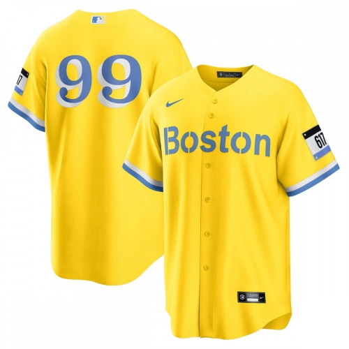 Alex Verdugo Red Sox City Connect Jersey Gold