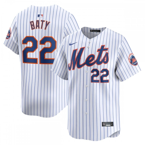 Brett Baty Mets Jersey Nike Home Limited Edition White