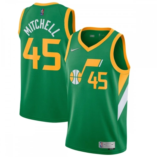 Donovan Mitchell Jazz Jersey 2020-21 Green Earned Edition