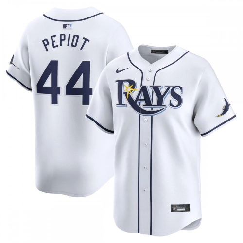 Tampa Bay Rays Pepiot Jersey White Home Nike Limited
