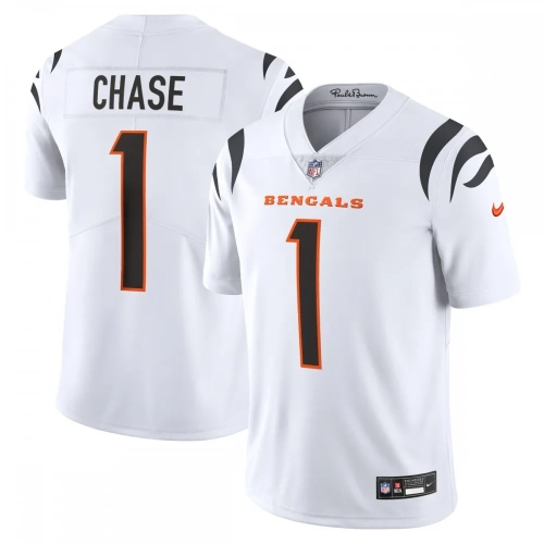 JaMarr Chase Bengals Jersey Nike Vapor Untouchable White Limited