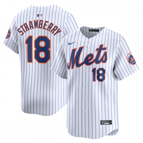 Darryl Strawberry Mets Jersey Nike Limited Edition Home White