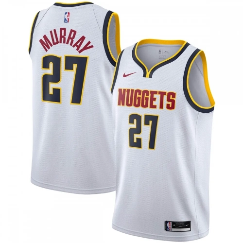 Jamal Murray Nuggets Jersey 2020-21 White Association Edition