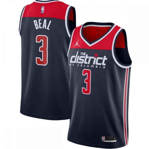 Bradley Beal Navy Statement Jersey 2020-21 Wizards Swingman