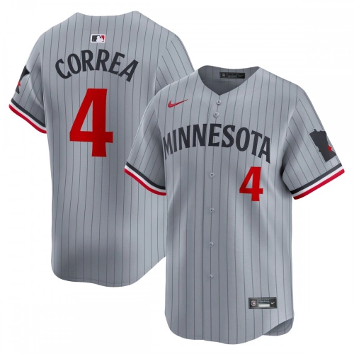 Carlos Correa Twins Jersey Nike Road Gray Limited