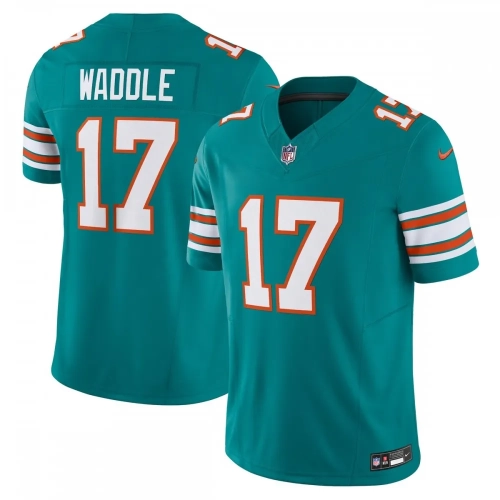 Jaylen Waddle Dolphins Jersey Nike Vapor FUSE Aqua